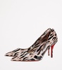 Miss Z Patent Leather Leopard Pumps 80