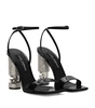 Calfskin Embellished Heeled Sandals 105