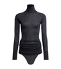 Wool Draped Bodysuit