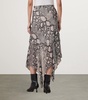 Asymmetric Cassie Midi Skirt