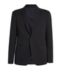 Silk-Blend Shawl-Lapel Blazer