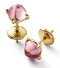 Gold Vermeil Mini Médicis Pink Stud Earrings