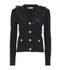 Wool Ruffle-Trim Cardigan