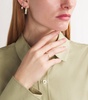 Yellow Gold and Diamond Hoop Earrings