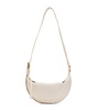 Leather Half Moon Cross-Body Bag