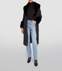 Faux Fur-Trim Coat