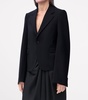 Wool Exaggerated-Sleeve Blazer