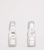 White Gold and Diamond Meryl Huggie Earrings