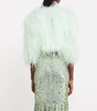 Ostrich Feather Kidman Jacket