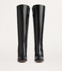 Leather Knot Knee-High Boots 90