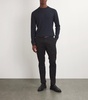 Virgin Wool-Blend Ribbed Sweater