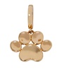 Yellow Gold Paw Print Charm