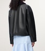 Leather Shearling-Collared Jacket