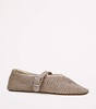 Lurex Crochet Ballet Flats