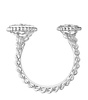 White Gold Serpent Bohème Two Motifs Ring