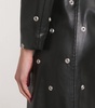 Faux Leather Studded Coat