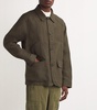 Linen Herringbone Utility Jacket