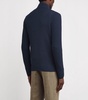 Silk-Cotton Knit Quarter-Zip Sweater
