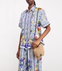 Raffia Pineapple Cross-Body Bucket Bag