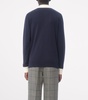 Cotton VLogo-Button Polo Sweater