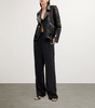 Leather College Biker Jacket