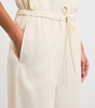 Woven Stripe Drawstring Trousers