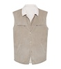 Leather Reversible Padded Gilet