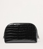 Small Croc-Embossed Wash Bag