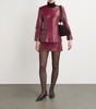 Leather Padded Blazer