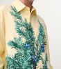Cotton-Silk Juniper Branch Shirt