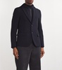 Detachable-Insert Hooded Blazer