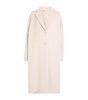 Alpaca-Blend Button-Up Coat