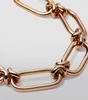 Yellow Gold Knuckle Heavy Link Chain Necklace