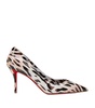 Miss Z Patent Leather Leopard Pumps 80