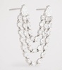 White Gold and Diamond Bianca Double Loop Earring