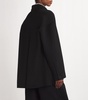 Wool-Silk Button Crane Jacket