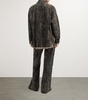 Organic Cotton-Blend Leopard Print Jeans