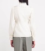 Silk Lace-Trim Blouse