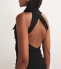 Stretch-Mesh Semi-Sheer Dress