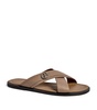 Leather Logo Sandals