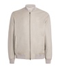 Cashmere-Silk Bomber Jacket