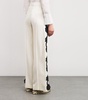 Lace-Trim Wide-Leg Trousers