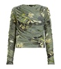 Draped Floral Print Hanako Top