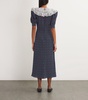 Silk Polka Dot Midi Dress