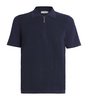 Cotton Zip-Up Polo Shirt