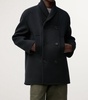 Wool-Blend Double-Breasted Pea Coat