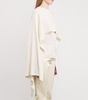 Silk Bouclé Cape Sweater