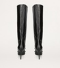 Leather Bow Knee-High Boots 90