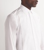 Cotton Plastron-Detail Shirt