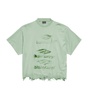 Diy Imprint Cropped T-shirt in Sage Green